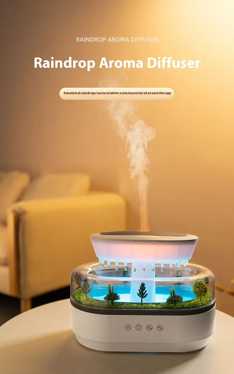 Landscape Aroma Raindrop Humidifier Diffuser Rays treats