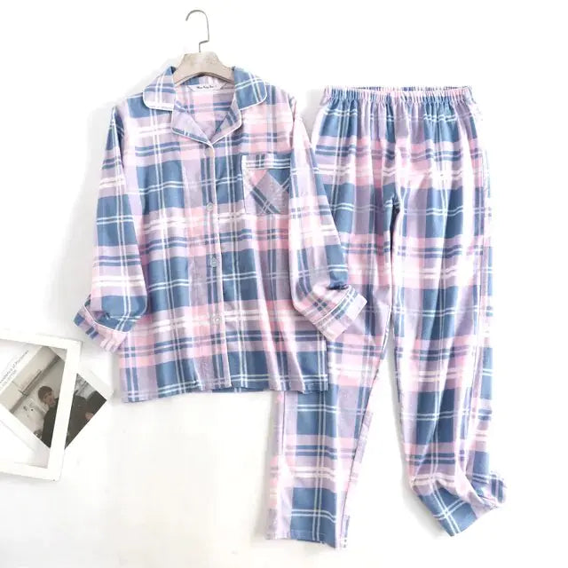 Cotton Flannel Women's Pajamas Sets Rays treats