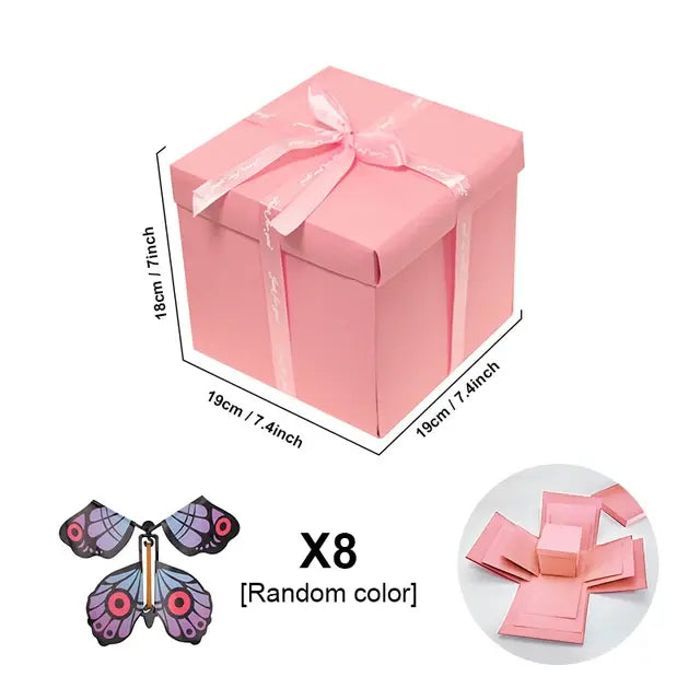 Magic Flying Butterfly Birthday Gift Box Rays treats