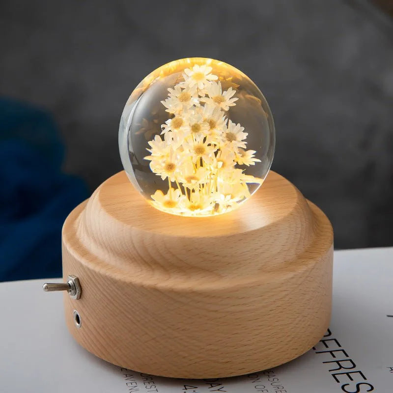 LED Night Crystal Ball Light Rays treats