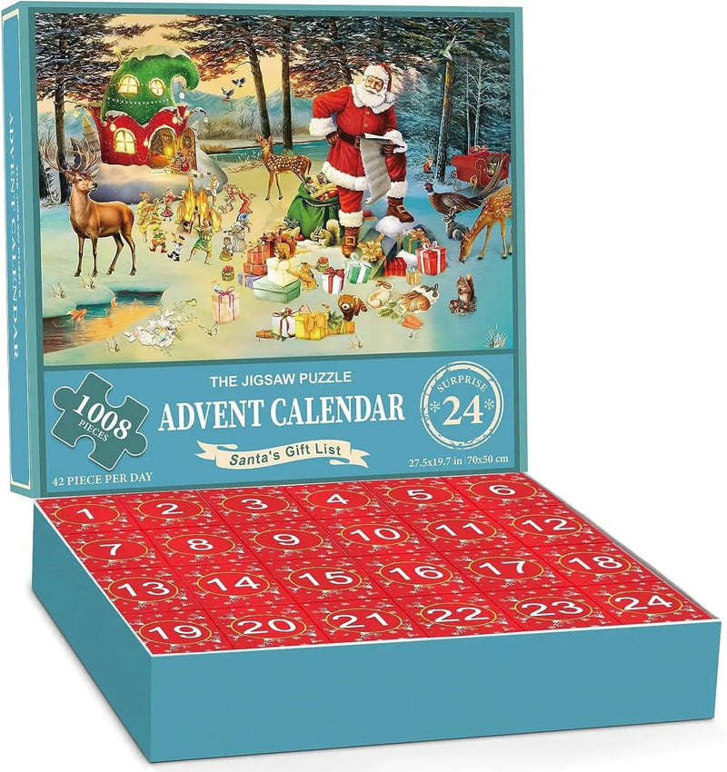 24-Box Christmas Advent Puzzle Rays treats