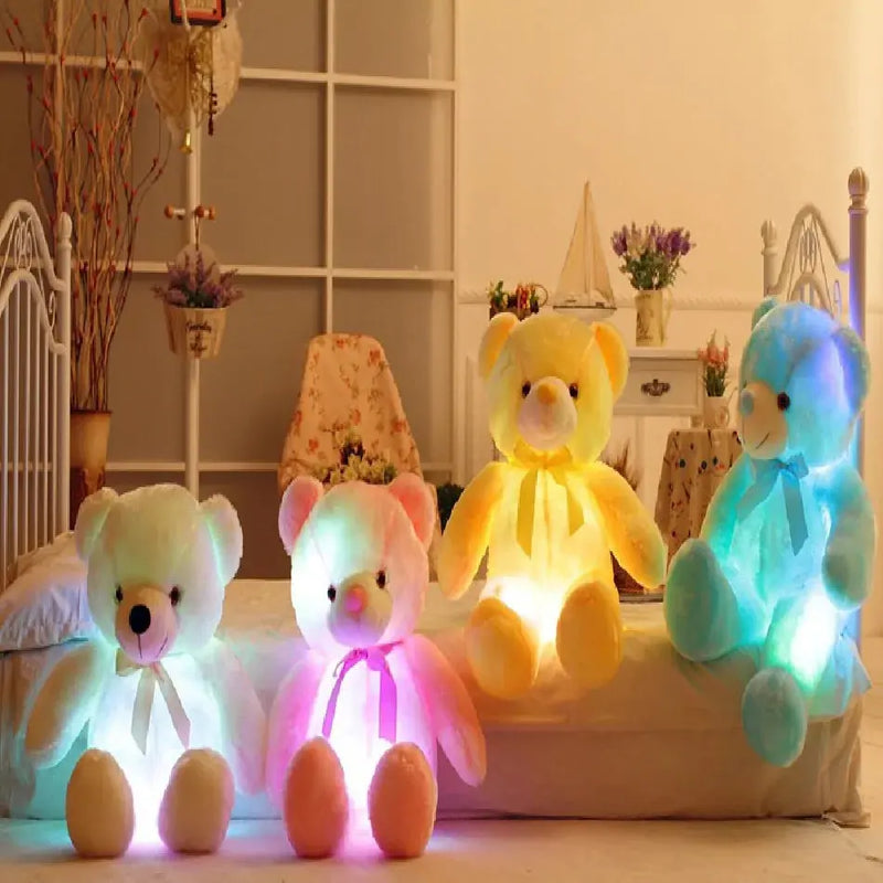 LED Inductive Stuffed Animals Plush Bear Rays treats