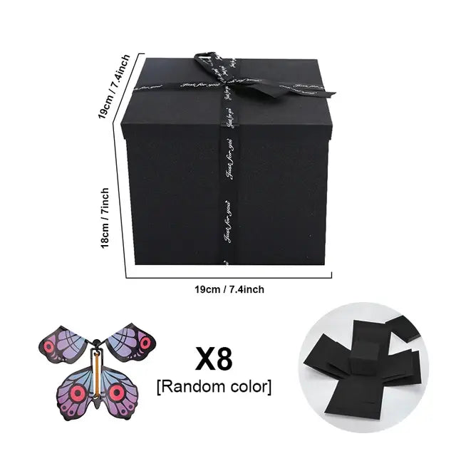 Magic Flying Butterfly Birthday Gift Box Rays treats