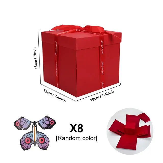 Magic Flying Butterfly Birthday Gift Box Rays treats