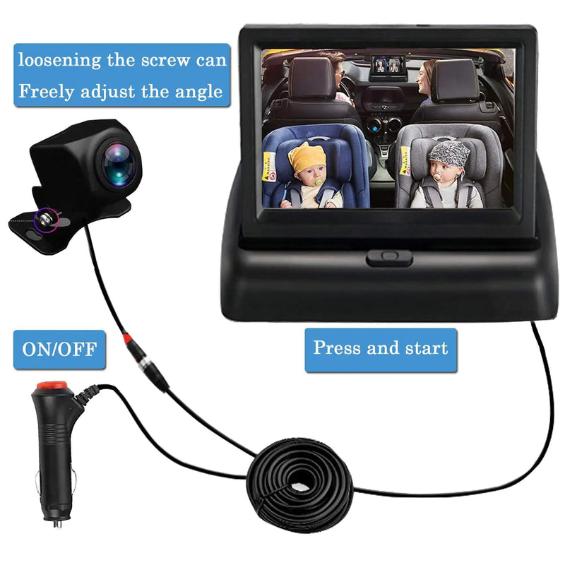 Baby safety car monitor system Rays treats