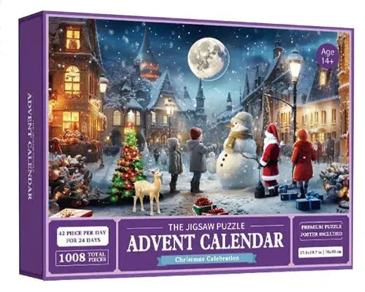 24-Box Christmas Advent Puzzle Rays treats