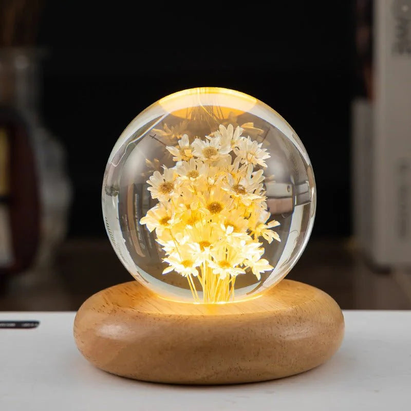 LED Night Crystal Ball Light Rays treats