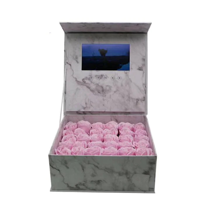 LCD Screen Rose Gift Box Rays treats