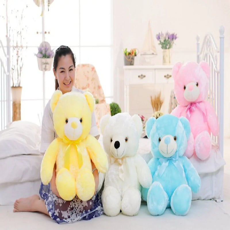 LED Inductive Stuffed Animals Plush Bear Rays treats