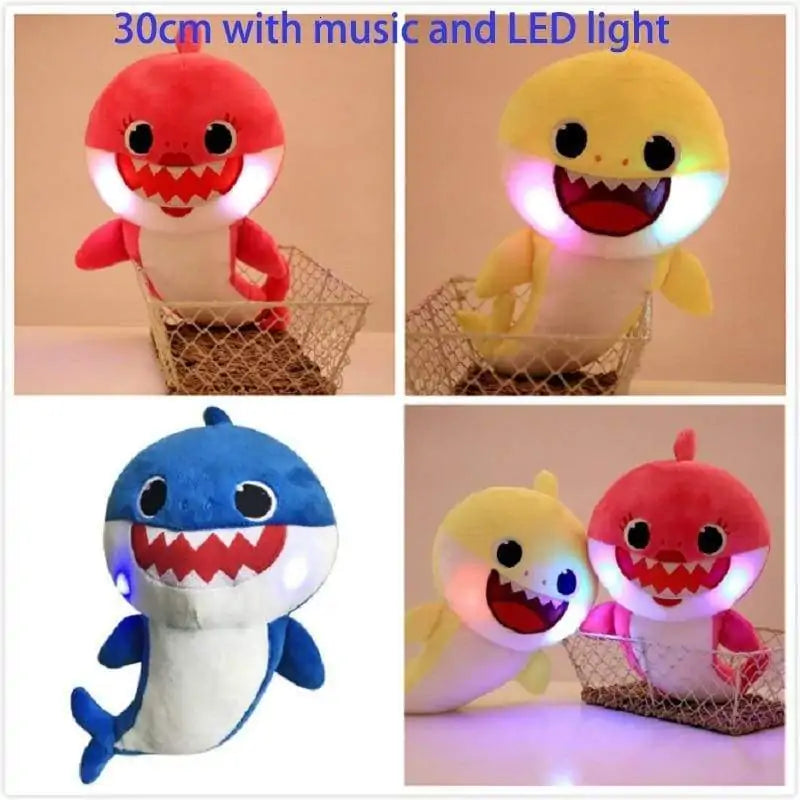 Colorful light up Music Baby Shark Toy Rays Treats