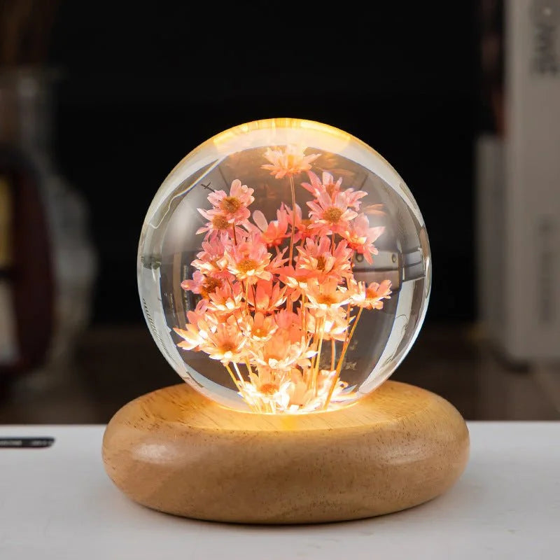 LED Night Crystal Ball Light Rays treats