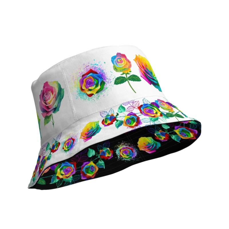 Colorful Rose Reversible Hat
