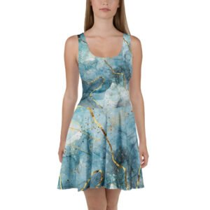 Light Blue Marble Dress