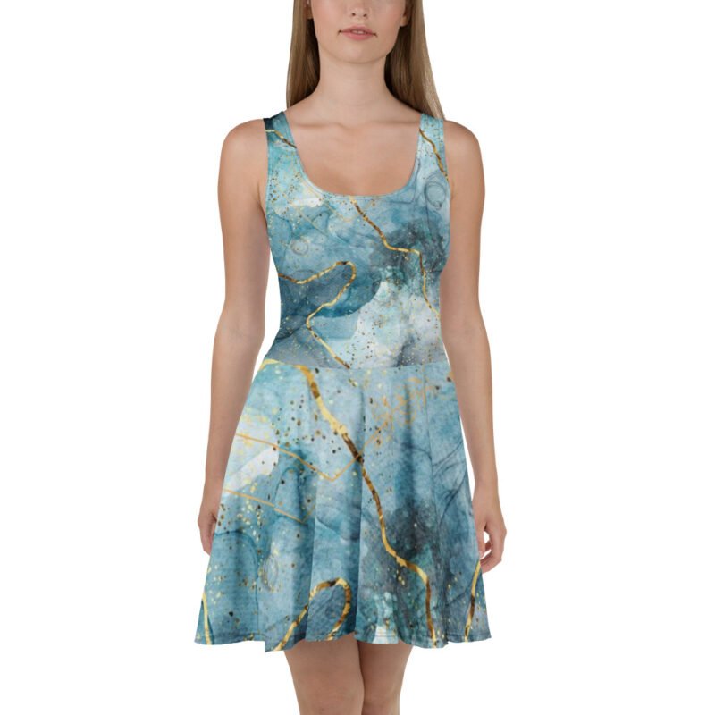 Light Blue Marble Dress