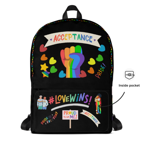 LGBTQ+ Pride Support Backpack - Image 3