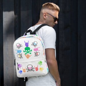 Colorful Skulls/Crossbone Backpack
