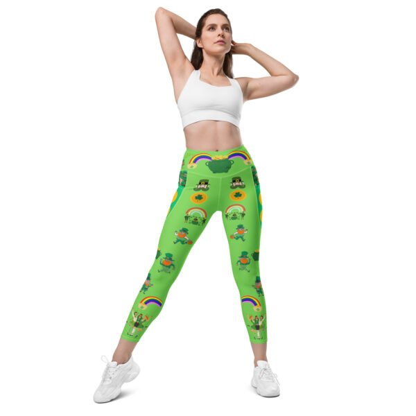 Lucky Gold Leprechaun Leggings - Image 5
