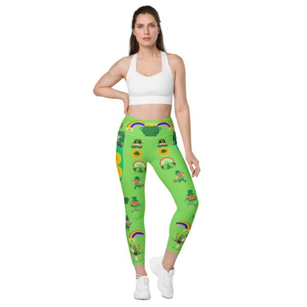 Lucky Gold Leprechaun Leggings - Image 4