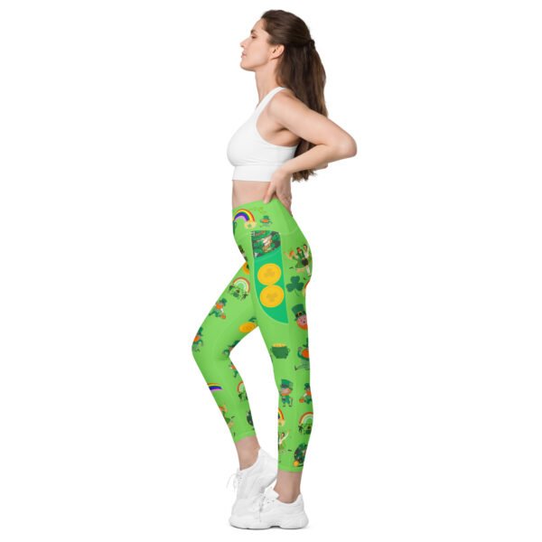 Lucky Gold Leprechaun Leggings - Image 6