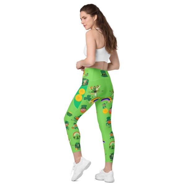 Lucky Gold Leprechaun Leggings - Image 7
