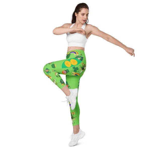 Lucky Gold Leprechaun Leggings - Image 9