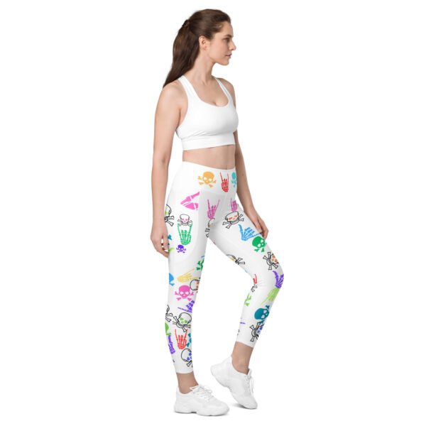 Colorful Skulls/Crossbones Leggings