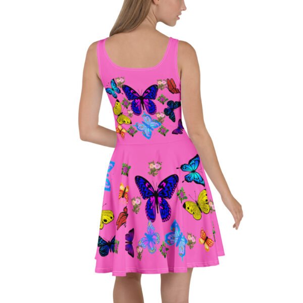 Colorful Butterfly Skater Dress - Image 3