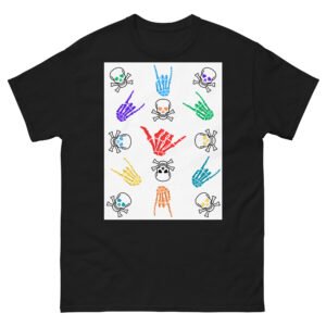 Colorful Skulls/Crossbones Shirt