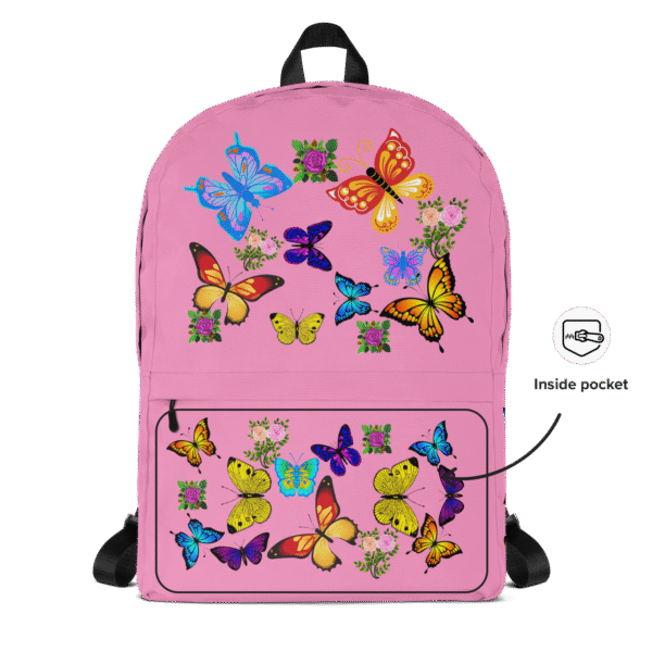 Colorful Butterfly Travel Backpack - Image 5