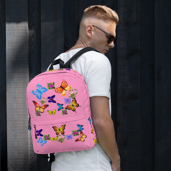 Colorful Butterfly Travel Backpack - Image 8