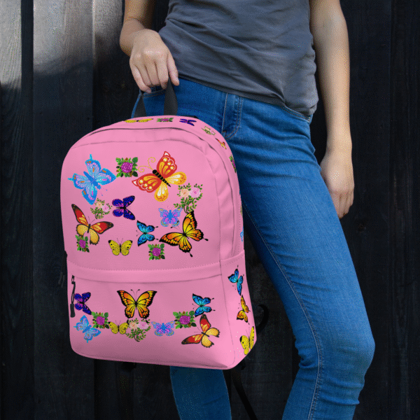 Colorful Butterfly Travel Backpack - Image 7