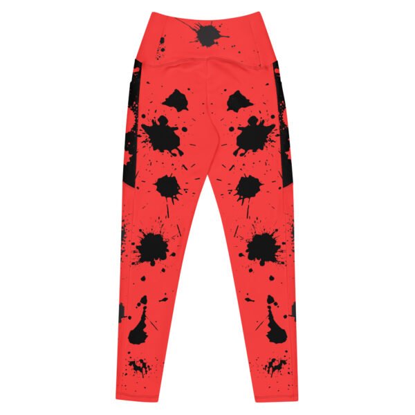Paint Splashes Leggings W/Pockets - Image 2