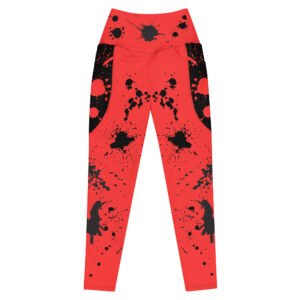 Paint Splashes Leggings W/Pockets
