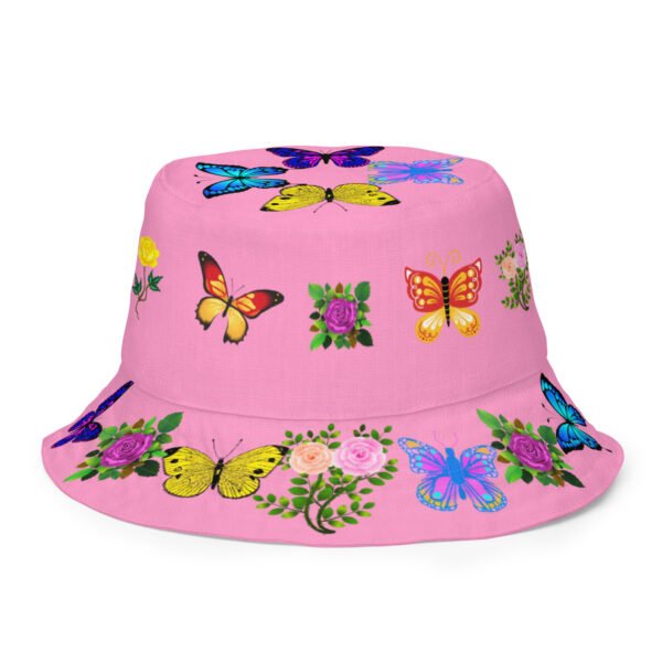 Colorful Butterfly Reversible Hat - Image 5