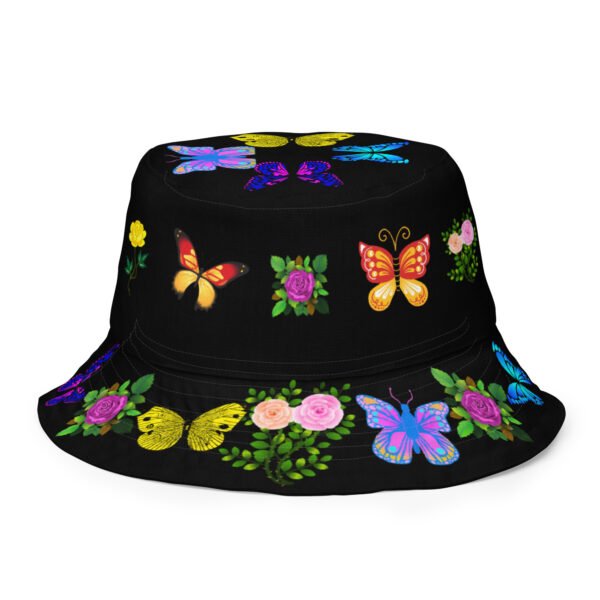 Colorful Butterfly Reversible Hat - Image 6