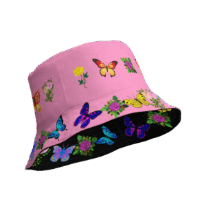 Colorful Butterfly Reversible Hat
