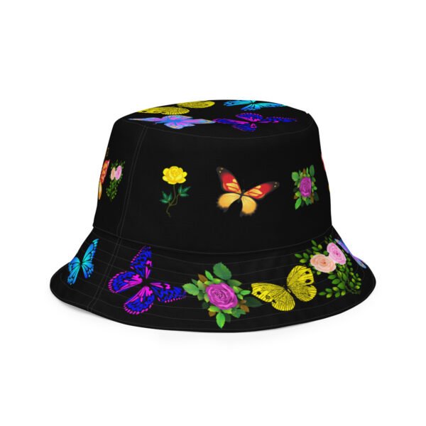 Colorful Butterfly Reversible Hat - Image 7