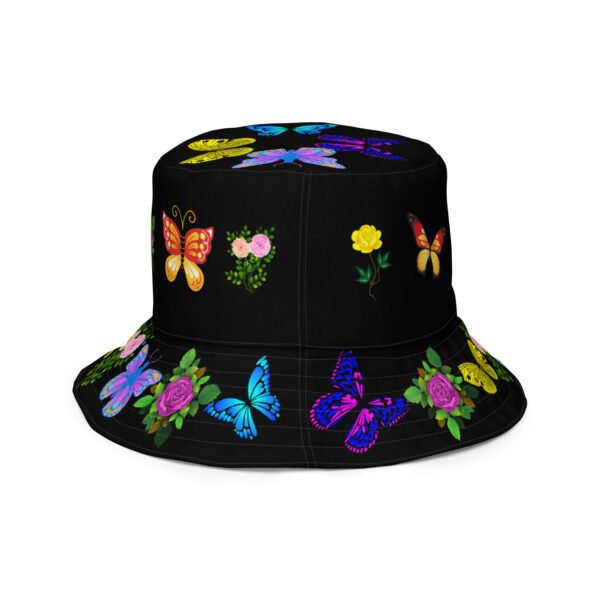 Colorful Butterfly Reversible Hat - Image 8