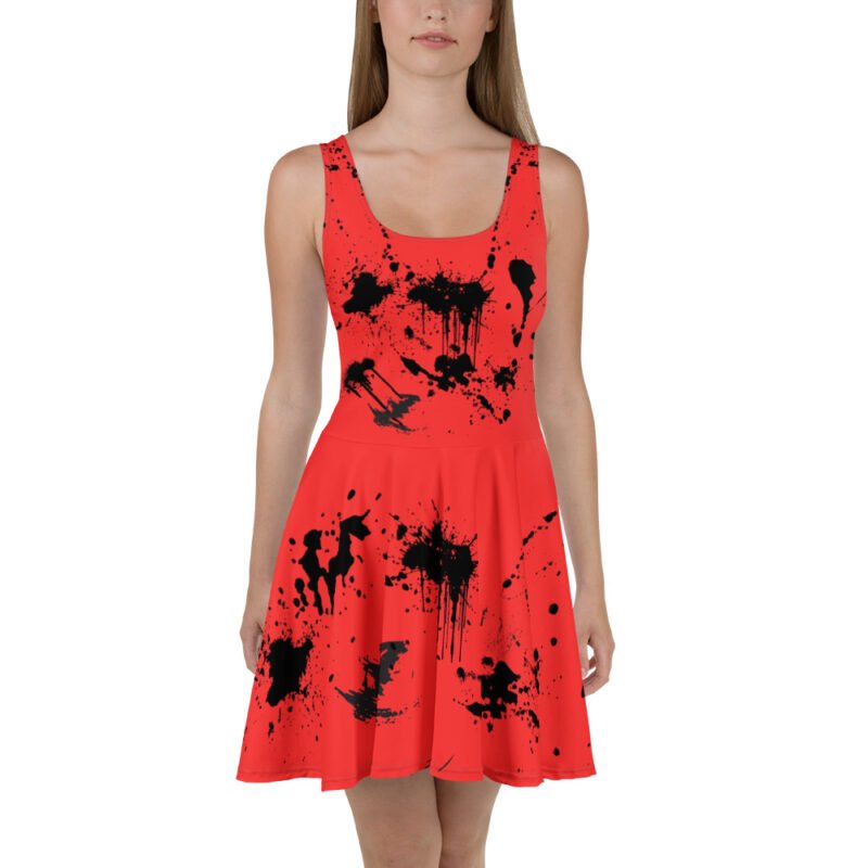 Paint Splashes Skater Dress