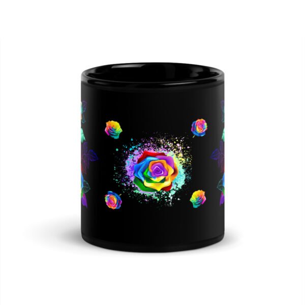 Colorful Rose Glossy Mug - Image 3