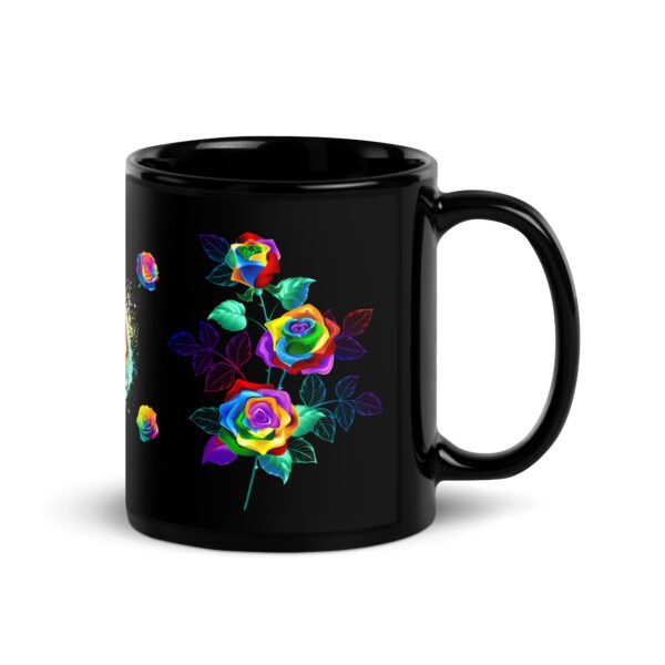 Colorful Rose Glossy Mug