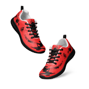 Paint Splashes Athletic Shoes