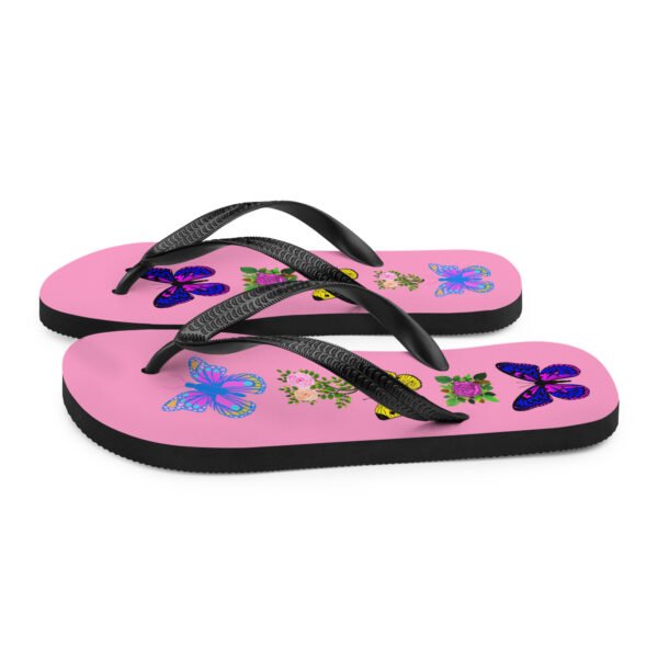 Colorful Butterfly Flip-Flops - Image 5