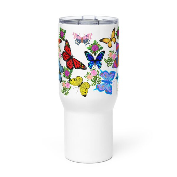 Colorful Butterfly Travel Cup