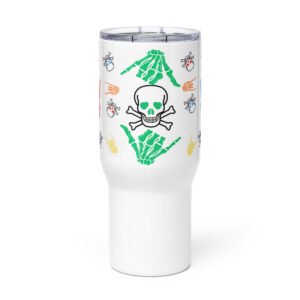 Colorful Skull Crossbones Cup