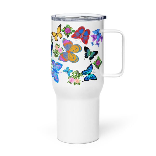 Colorful Butterfly Travel Cup - Image 3
