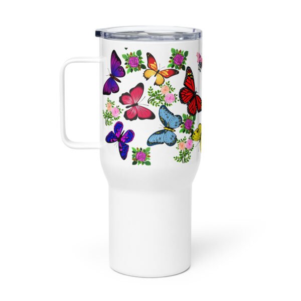 Colorful Butterfly Travel Cup - Image 2