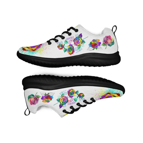 Colorful Rose Athletic Shoes - Image 3