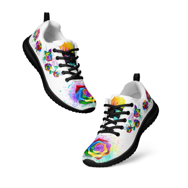 Colorful Rose Athletic Shoes