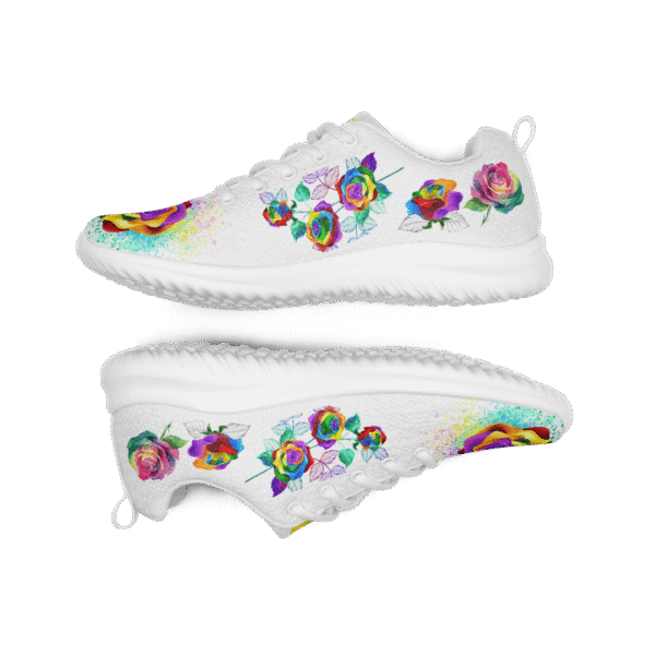 Colorful Rose Athletic Shoes - Image 6